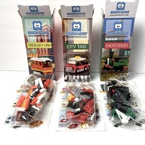 3 Brick loot Choo Choo, Trolley Car, City Taxi